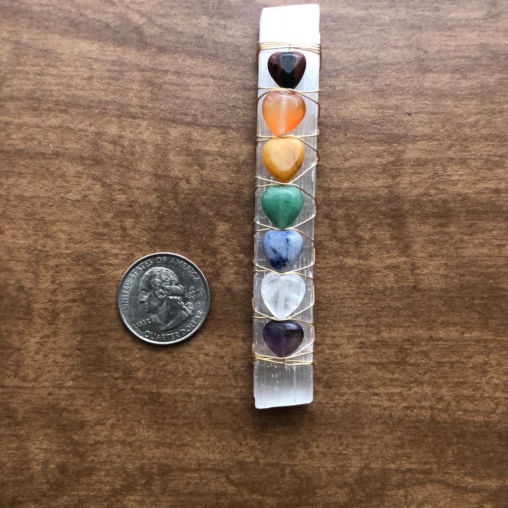 Selenite Chakra Wand - Picture 5 of 6